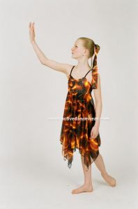 Lyrical Dance Dress Ballet Handkerchief