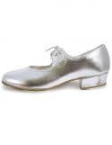 Silver Low Heel PU Tap Shoes LHPS