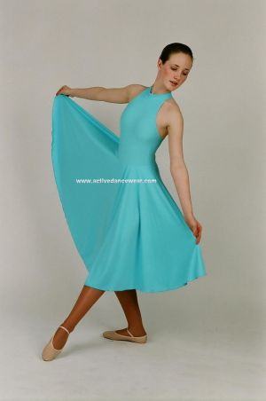 Strappy Back Ballroom Dance Dress
