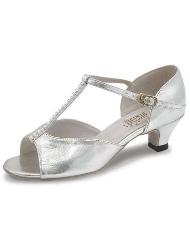 Silver T-Bar Ballroom Dance Shoes